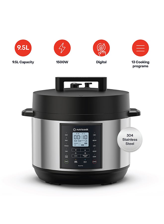 Electric Pressure Cooker,9.5 Liters, Smart Pot 2 Plus,…