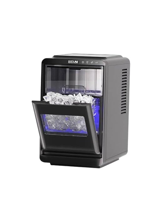 Compare Countertop Ice Maker, CrescentShaped Ice, 12kg per 24 Hours, 1.8L Tank, Quick Ice in 13 Minutes, 32dB Low Noise at KSA Price