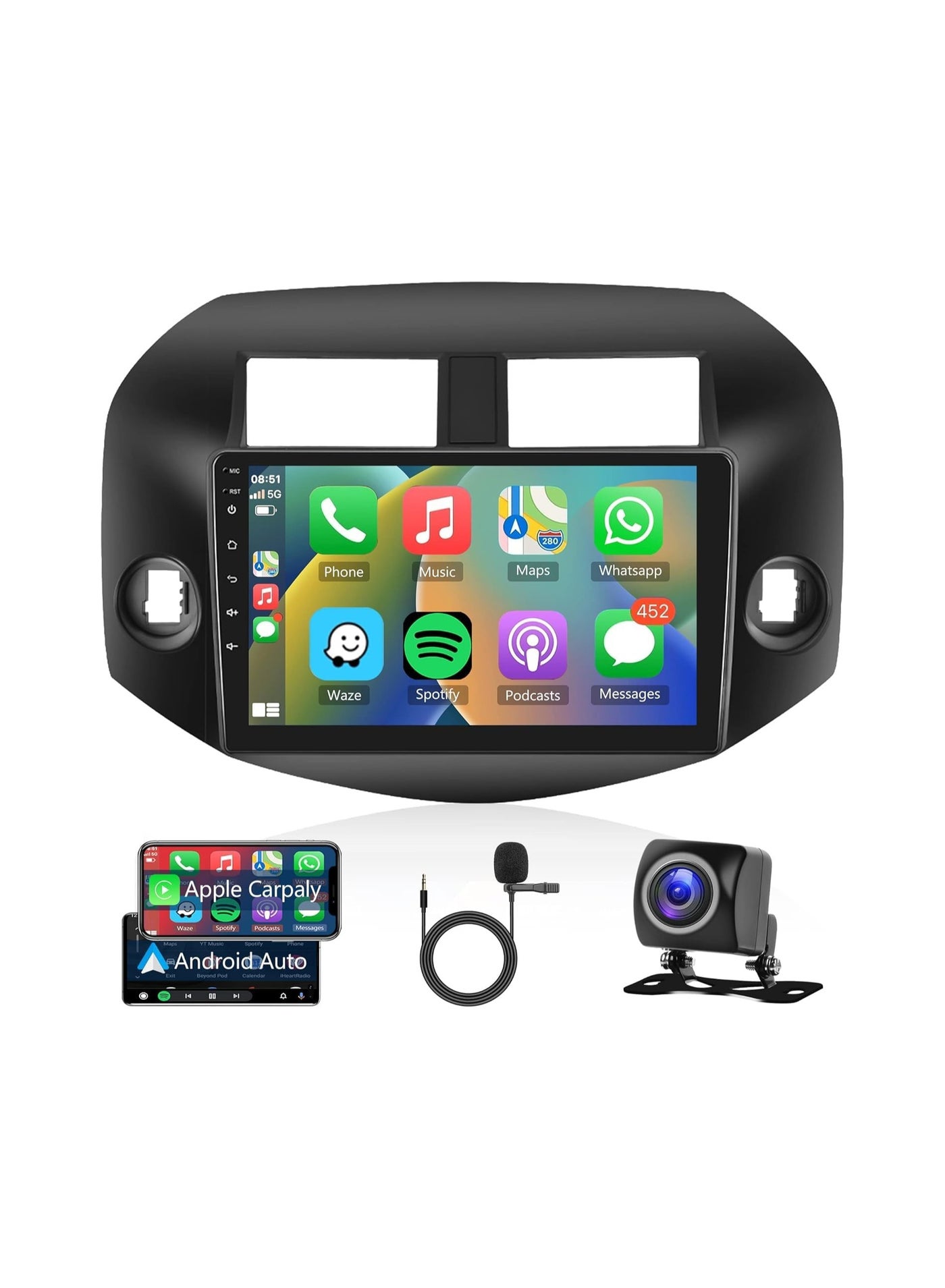 Compare Android Car Stereo for TOYOTA RAV4 20072008 2009 2010 2011 2012 1GB RAM 32GB ROM 10 Inch MirrorLink WiFi BT, IPS Touch Screen with AHD Camera Included at KSA Price