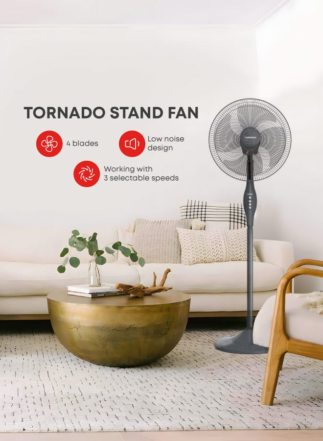 16-Inch TORNADO Pedestal Stand Fan, 4 Blades, 3…