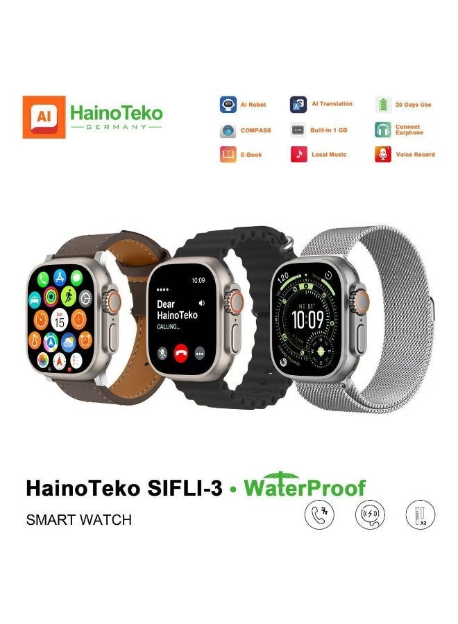 HainoTeko SIFLI-3 Waterproof Design Smart Watch with…