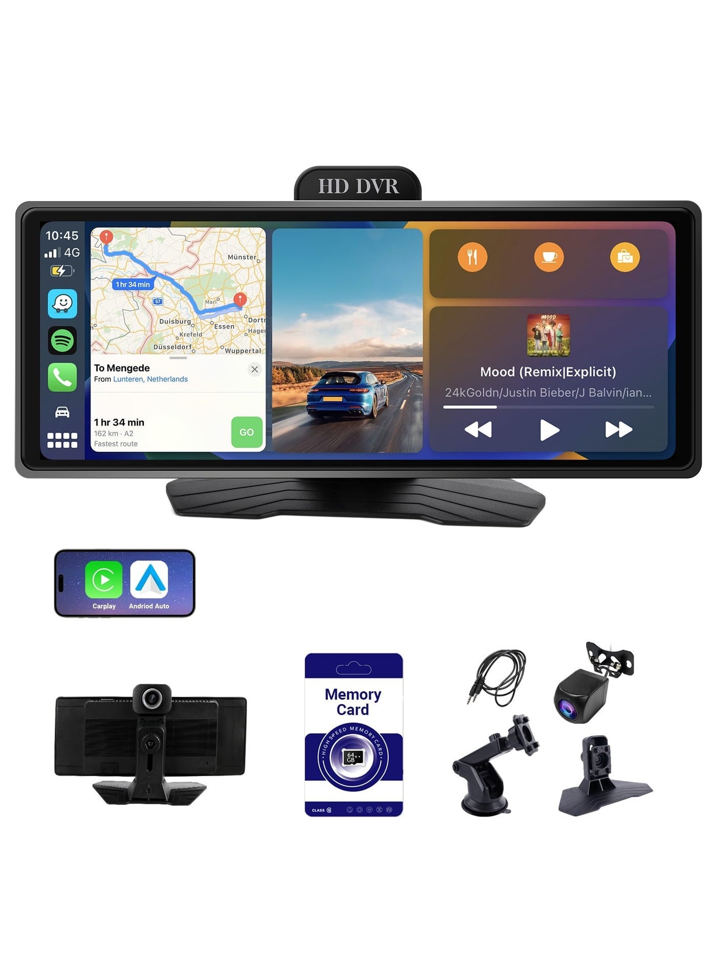 10.26 Inch Wireless Apple CarPlay & Android Auto…