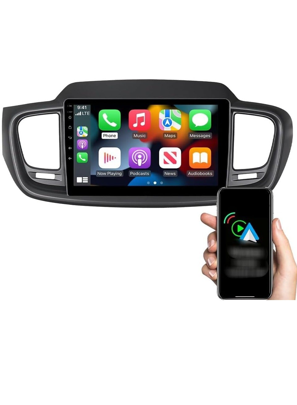 Compare Android Car Stereo Screen for Kia Sorento MK3 2015–2020 | 10 Touchscreen | Wireless Apple CarPlay & Android Auto | 4GB RAM + 32GB ROM | AHD Backup Camera | SIM Card Slot | Bluetooth, WiFi, USB, FM Radio | Fast Interface at KSA Price