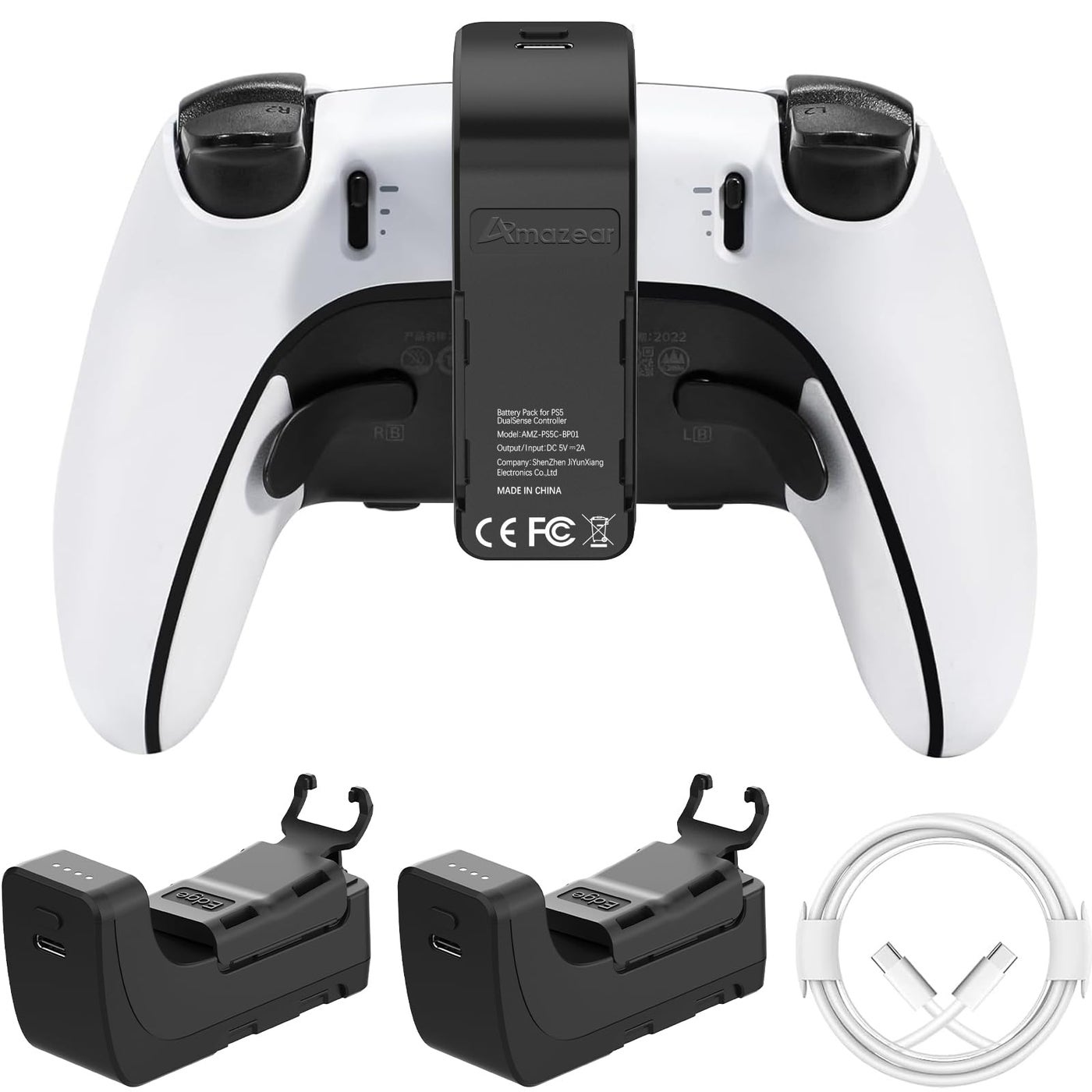 Battery Pack Compatible with PlayStation 5 DualSense…