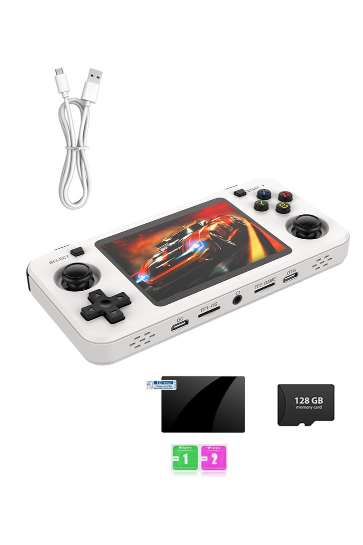 Compare R36H Retro Handheld Game Console with Open Source Linux System,CortexA35 CPU, 128GB TF card comes with over 30,000 classic games,3.5inch IPS Screen Portable Classic Handheld Game ConsoleWhite at KSA Price