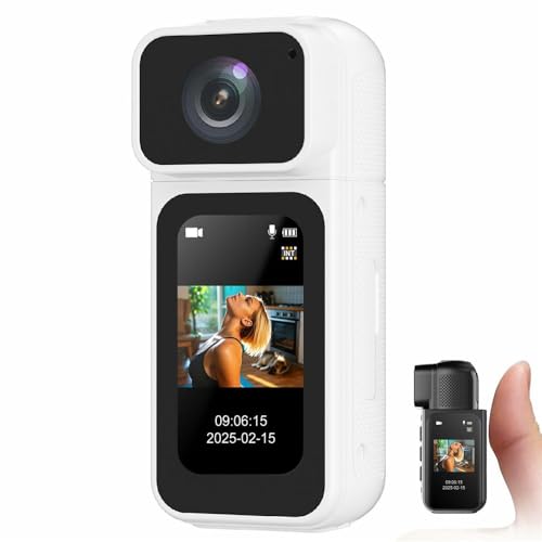 Compare JK Vision S80 Thumb Camera Mini Action Camera | 180° Rotatable Lens | 1.47” IPS Screen | WiFi Connectivity | Loop Recording | Compact Pocket Camera for Travel, Vlogging & Dash Cam Use White at KSA Price