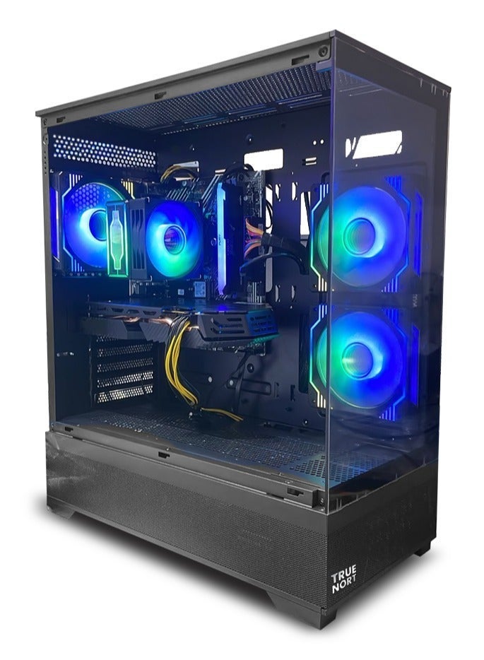 Compare Robo X All In One Bundle Gaming PC, Intel Core i511400F, AMD RX 580, 16GB RAM, 1TB SSD, 24 FHD MonitorKeyboard, Mouse & Headphone set, WIFI Ready, Window 11 Pro, TrueNort TN19 270° Glass RGB Black Case at KSA Price