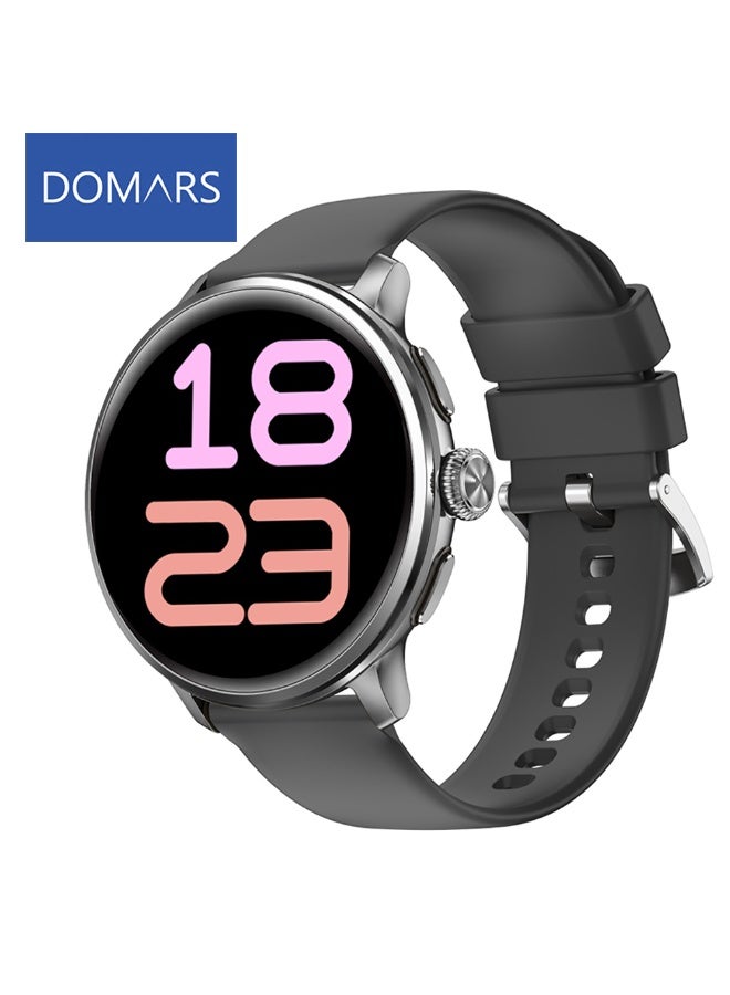 Compare Domars Smart Watch For Women with 1.65 HD Touchscreen Fitness Tracker with Bluetooth Calling, Fitness Watch with Heart RateSleep Monitor Sports, IP68 Waterproof Smartwatch for Android（Black） at KSA Price