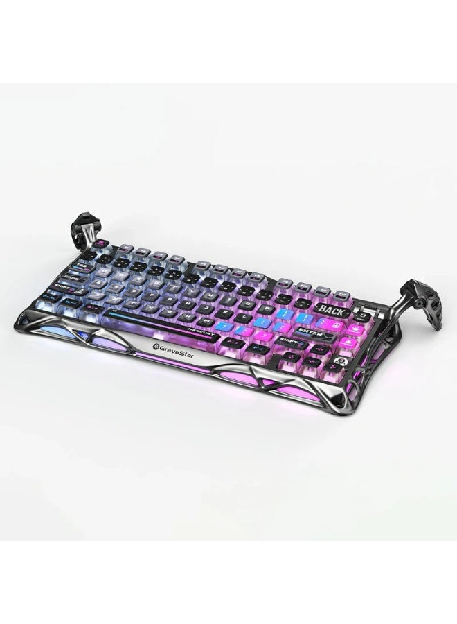 Compare Mercury K1 Pro 75% Mechanical Gaming Keyboard – HotSwappable Kailh Speedy Mint Linear Switches, GasketMounted Plate, RGB Dual Lighting, TriMode USBCBluetooth2.4GHz Wireless, 8000mAh Battery, Aluminum Alloy Frame, Mac & Windows Compatible, Cyber at KSA Price