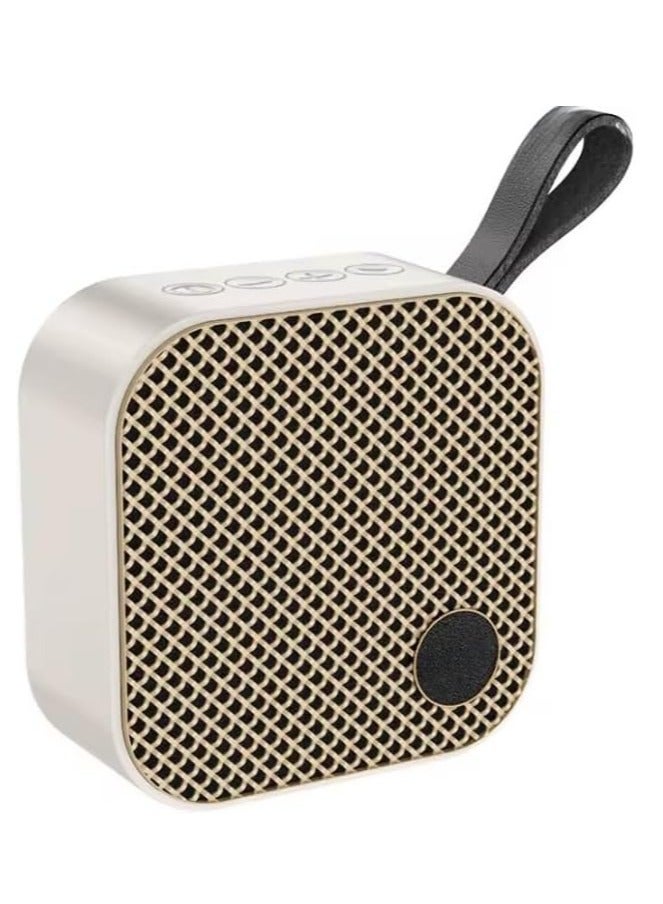Compare HC22 Wireless Bluetooth Speaker High Quality Auspicious Outdoor Portable Mini Audio 1200mAh Speaker Cai De Som Support TF CardFMTWS  Beige at KSA Price
