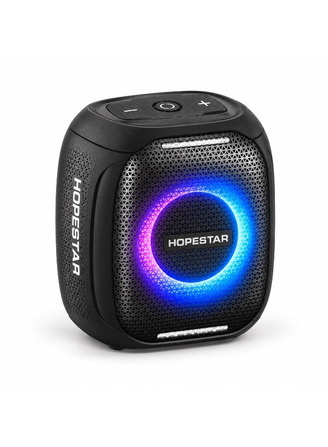 Compare HOPESTAR Portable Bluetooth Speaker with RGB LED Light, IPX5 Waterproof, BT 5.3, Black at KSA Price