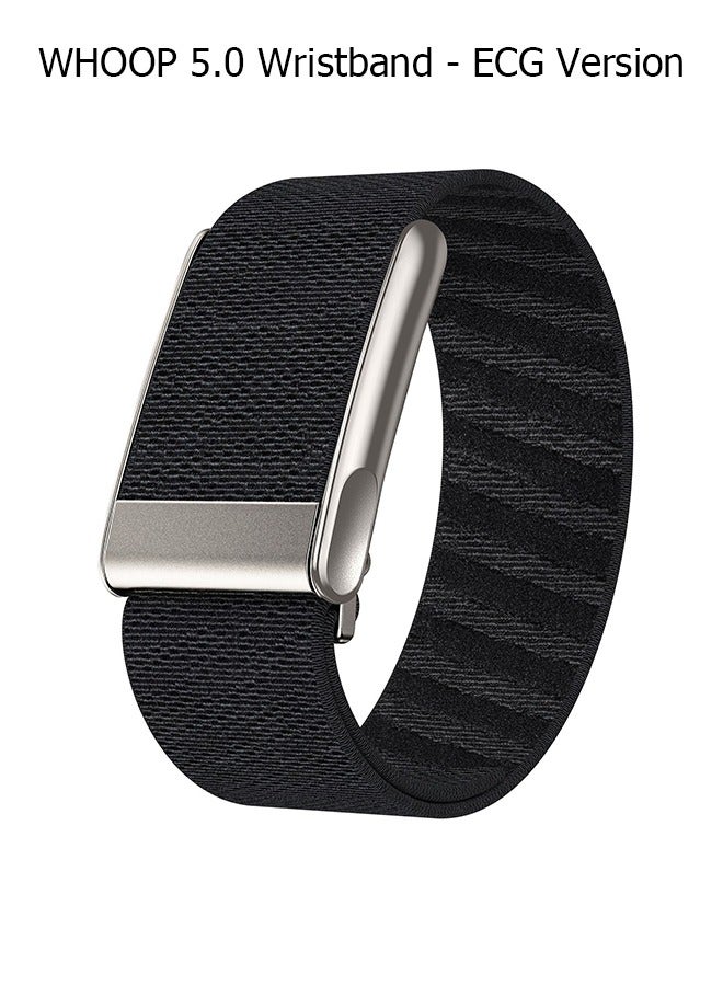 Compare Nylon Sports Strap with Whoop 5.0 Strap  Compatible with One & Peak  Breathable Nylon Adjustable Waterproof Replacement Wrist Strap  For Fitness, Activity, Sleep, Wearables  For Whoop 5.0  BlackElectrocardiogram Model at KSA Price