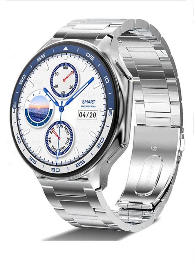 Compare Mens Exquisite Bluetooth Smartwatch, 1.43 Inch Full Screen Touch, AnsweringMaking Calls, Sports Sleep Heart Rate Monitoring, Universal For Android 4.4 And IOS 10.0 Systems, IP68 Waterproof RTDT Watch X at KSA Price