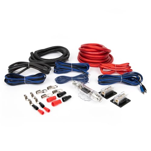 InstallGear Dual 4 Gauge Amp Wiring Kit -…