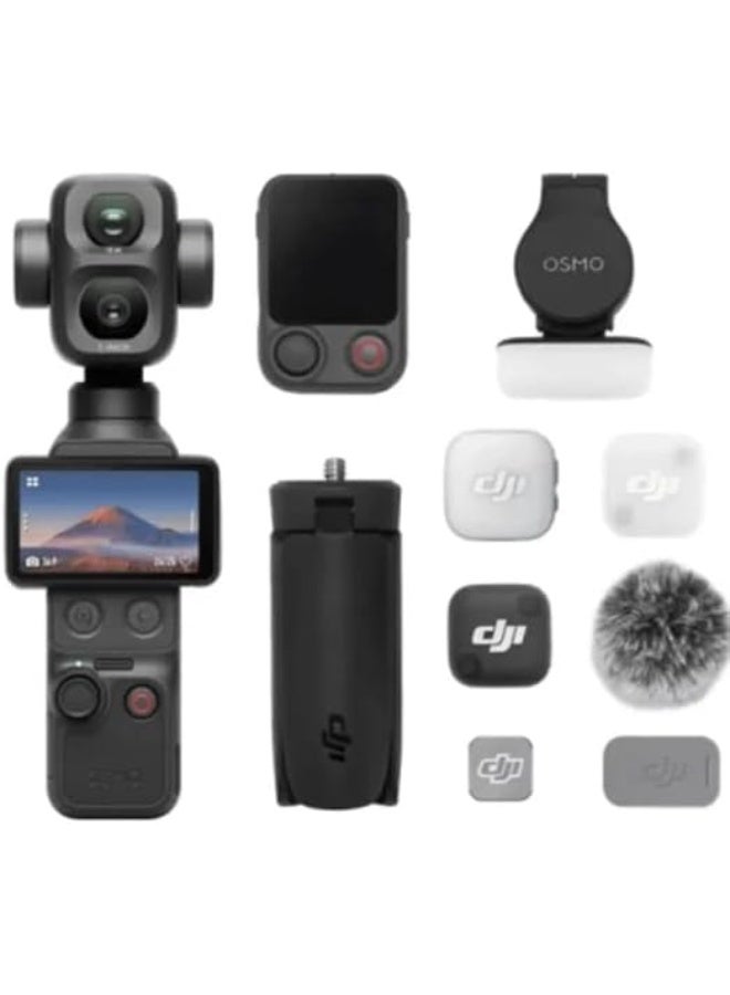 Compare Osmo Pocket 4P Creator Combo – Genuine Original 4K Vlogging Camera, NonActivated  Complete CreatorVlogging Kit with Accessories, 1Year Warranty, Portable Handheld Gimbal Camera for Travel, YouTube, Reels & Content Creation at KSA Price