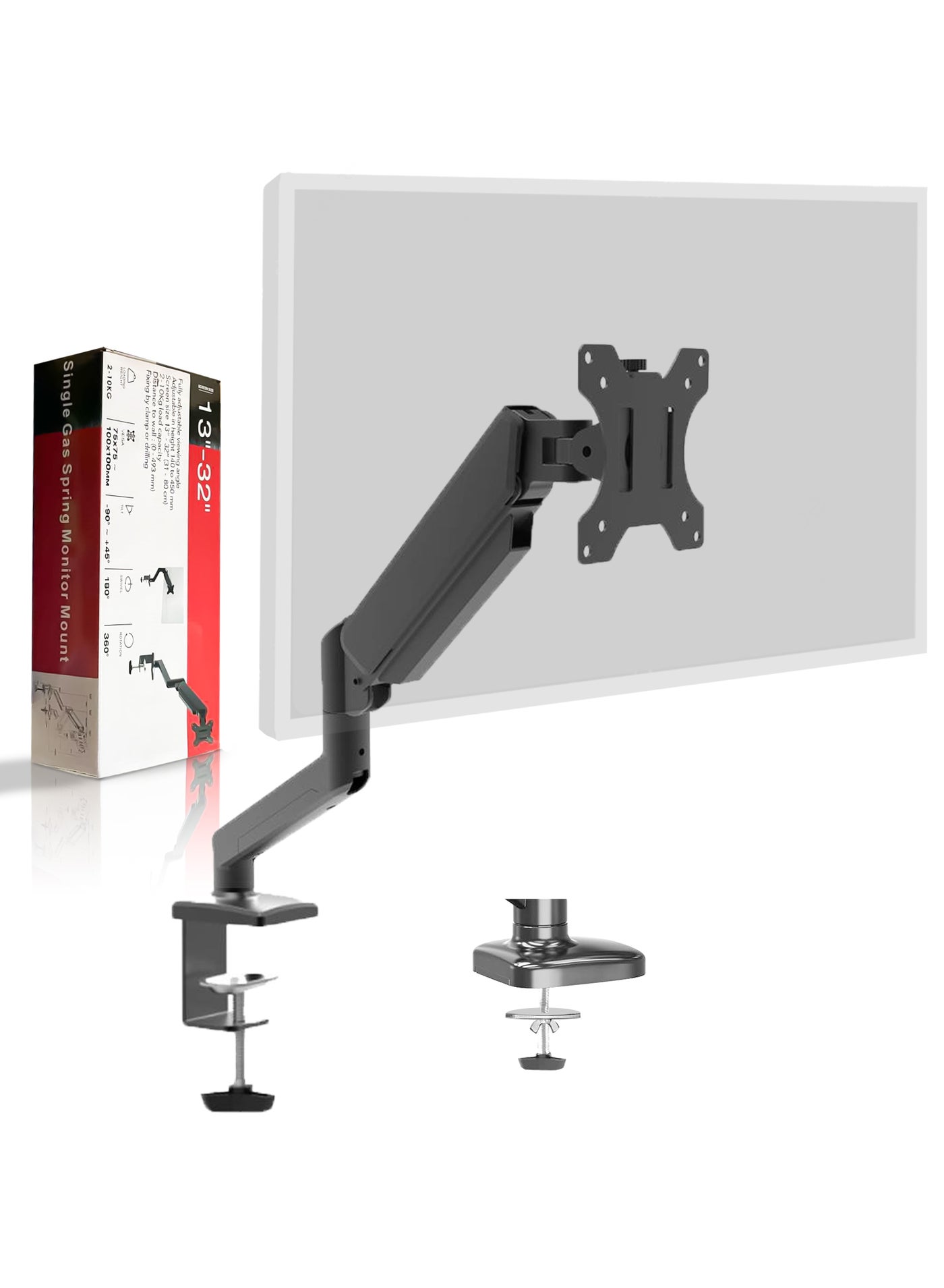 Computer Monitor Arm with Gas Spring Monitor…