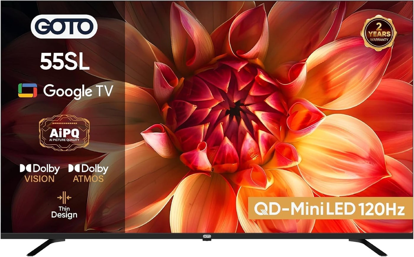 Compare 55 4K QDMiniLED Google TV 55S12026 HDR10+, Smart TV, AiPQ, 120Hz, VRR Gaming, Builtin Chromecast, Dolby Vision & Atmos, Bluetooth 5.1, 2Year Brand Warranty at KSA Price