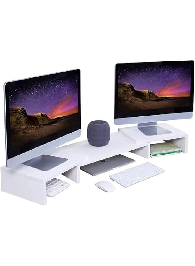 Dual Monitor Stand Riser for 2 Monitors,Adjustable…