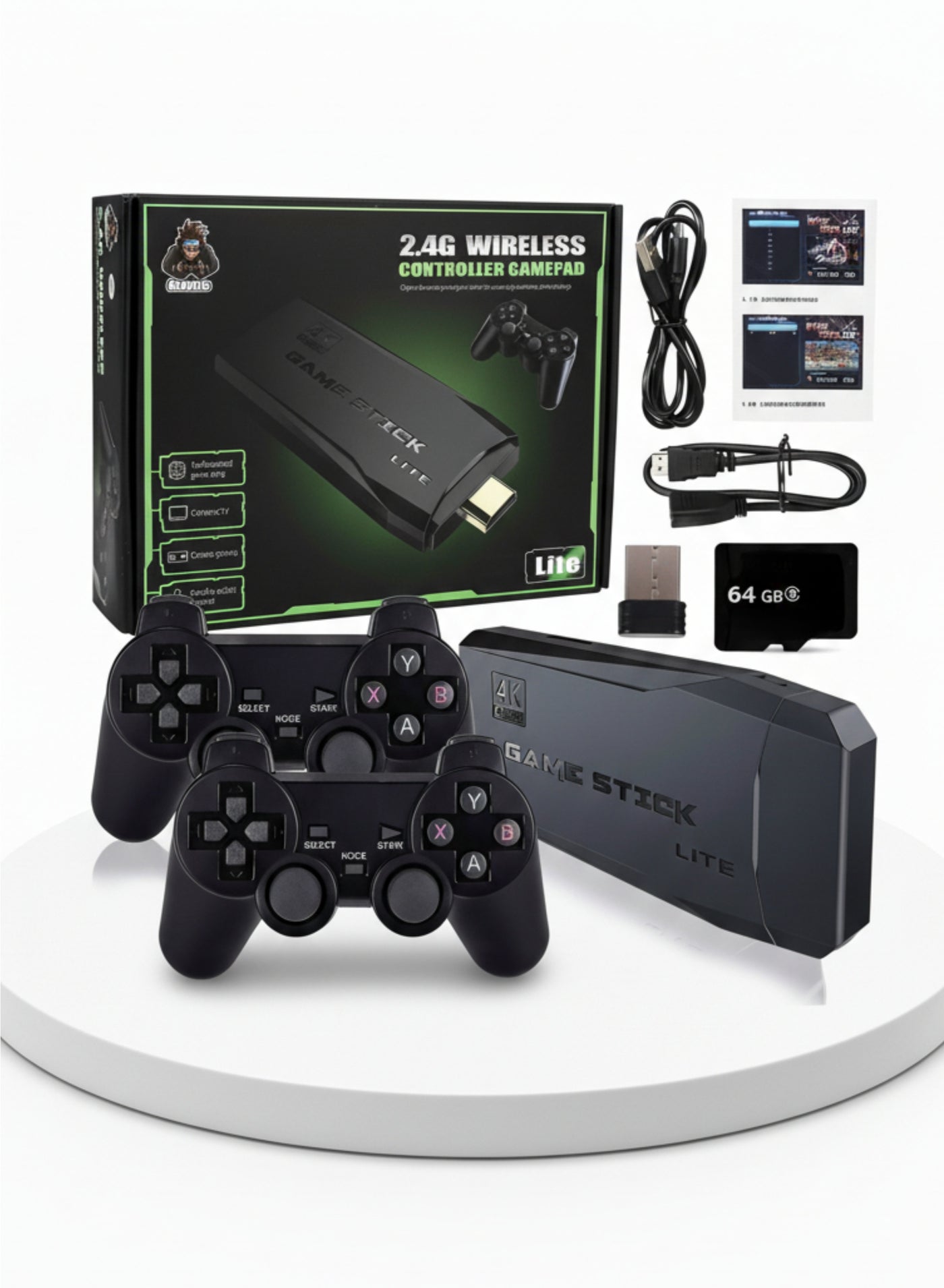 Compare Classic M8 4K Video Game Console with 2 Wireless Gamepads, 3500+ Builtin Games, HDMI Output, Dual Player at KSA Price