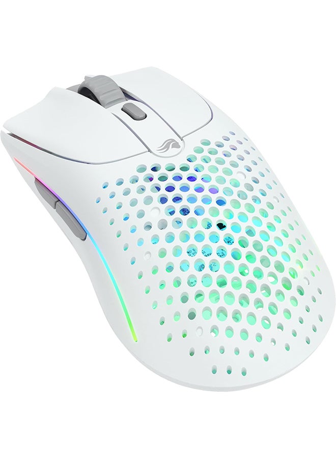 Compare Model O 2 Wireless RGB Gaming Mouse, Ultralight 68gram Weight, 26,000 DPI BAMF 2.0 Sensor, Hybrid 2.4 Ghz  BT, 210hour Max Battery Life, Vibrant RGB Lighting, White | GLOMSOWV2MW at KSA Price