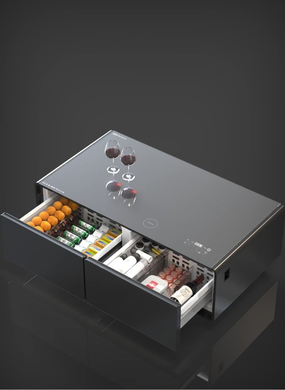 Compare Galaxy Star Track Smart Touch Table 135 liter With Two Refrigerating Doors Bluetooth Music Player USB Charging Wireless charging with Surrounded Speaker at KSA Price