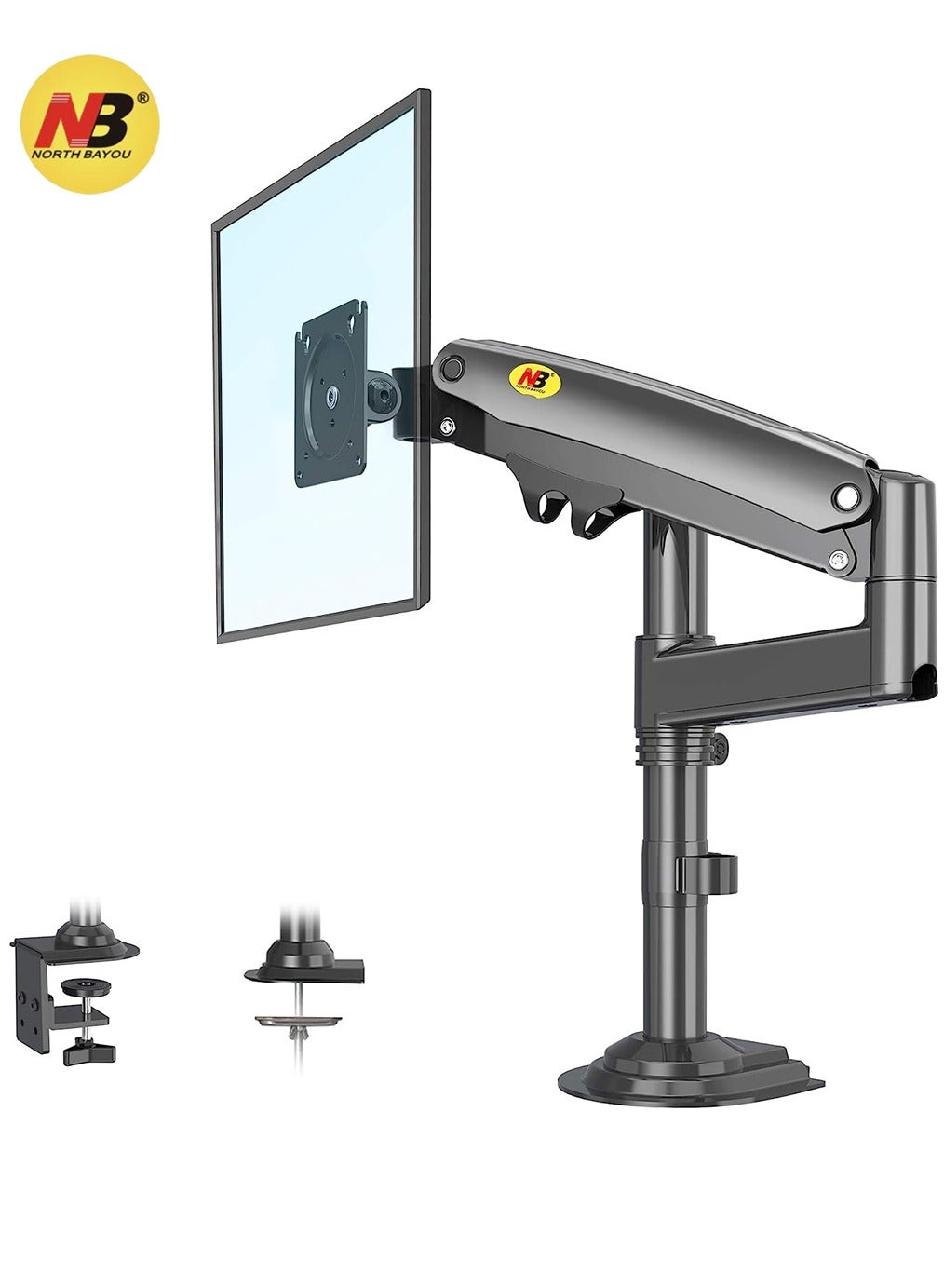 Monitor Desk Mount Long Arm for 17-30 Inch Monitors…