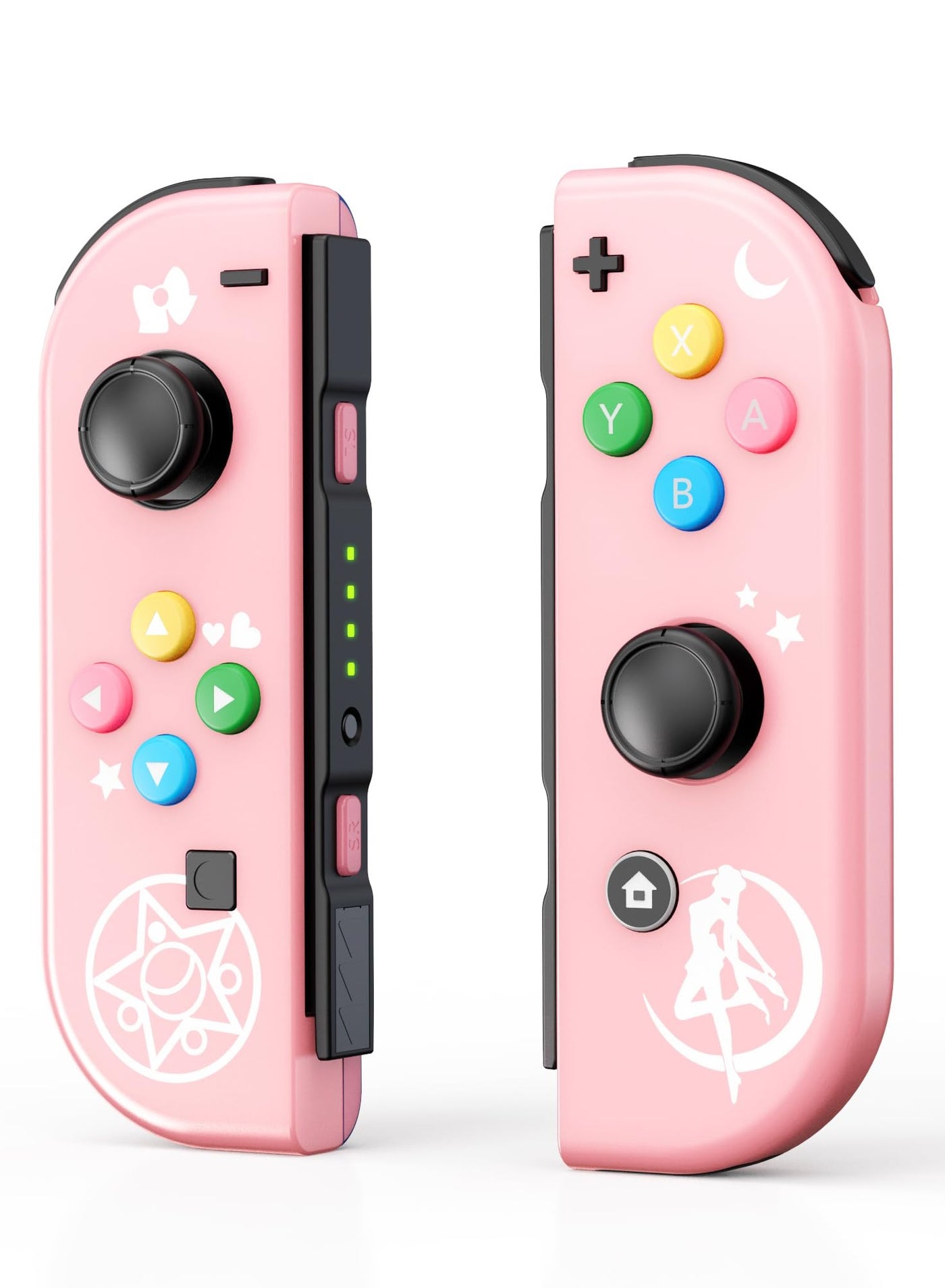 Compare Joy Cons Wireless Controller for Nintendo Switch, LR Controllers Replacement Compatible with Nintendo SwitchLiteOLED, Joystick with WakeupScreenshotDual Vibration Pink at KSA Price
