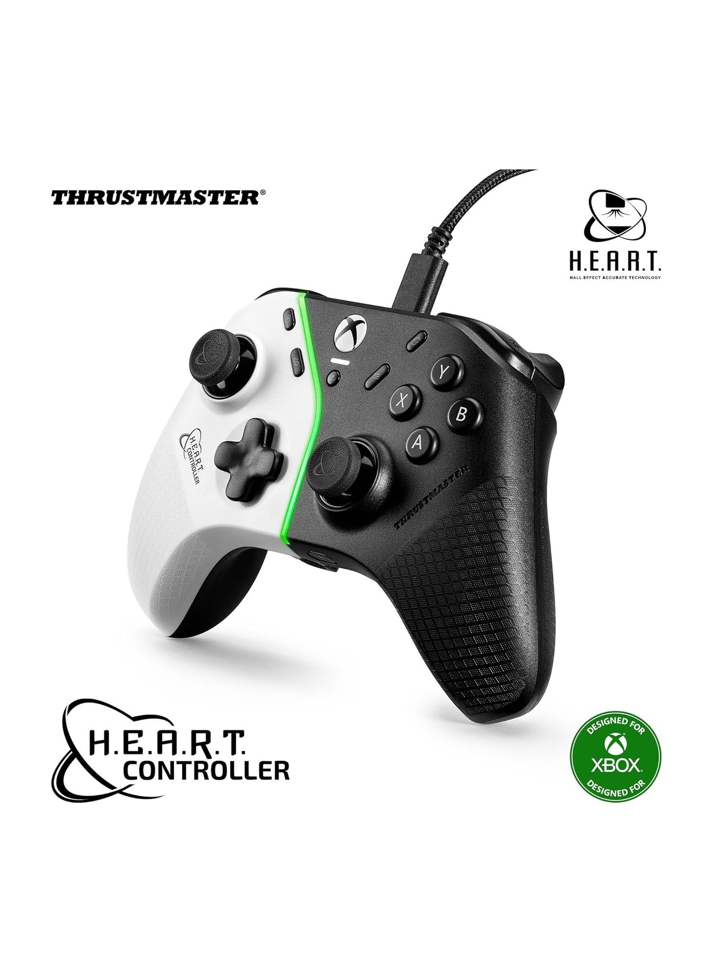 Compare THRUSTMASTER HEART Controller, Hall Effect Gamepad with H.E.A.R.T. Antidrift Technology Xbox Series X|S & PC at KSA Price