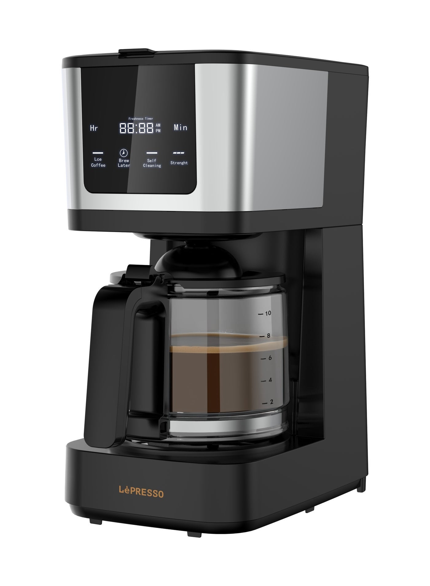Compare Rich Brew Coffee Machine Interactive Touch Display 900W Coffee Maker  Touch Display  Quick Drew  Glass Carafe Capacity 1.25LBlack at KSA Price