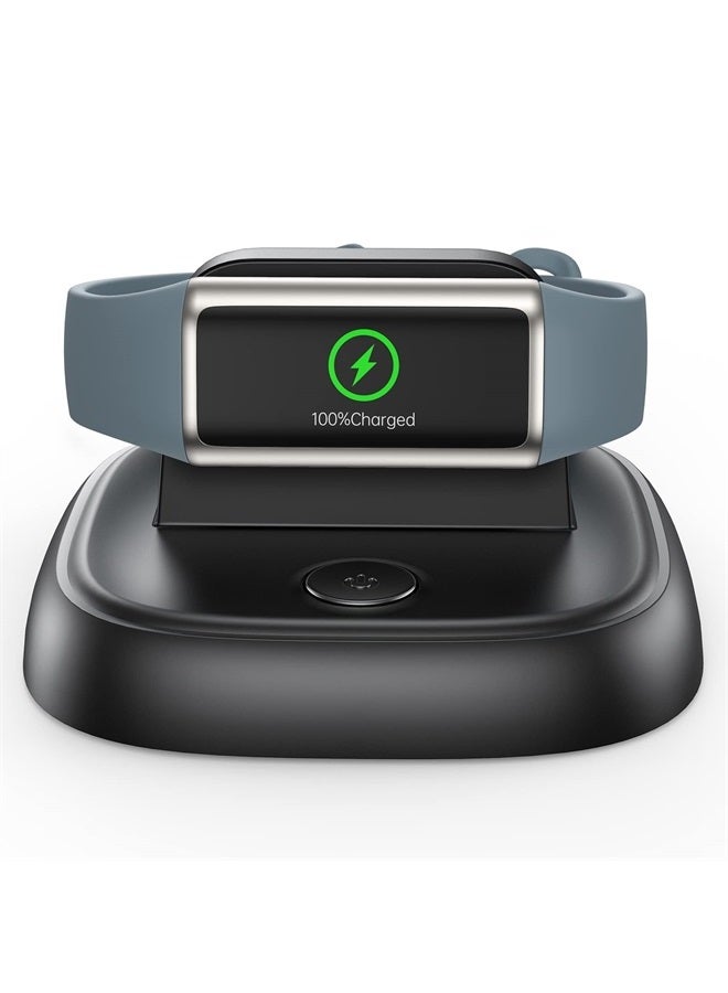 Compare for Fitbit Charge 5Luxe Charger, Charging Cable Replacement Accessories with Reset Button, Smart Watch Fast Charging Station, Magnetic Charger Stand Dock for Fitbit Charge 5&Luxe, Black at KSA Price