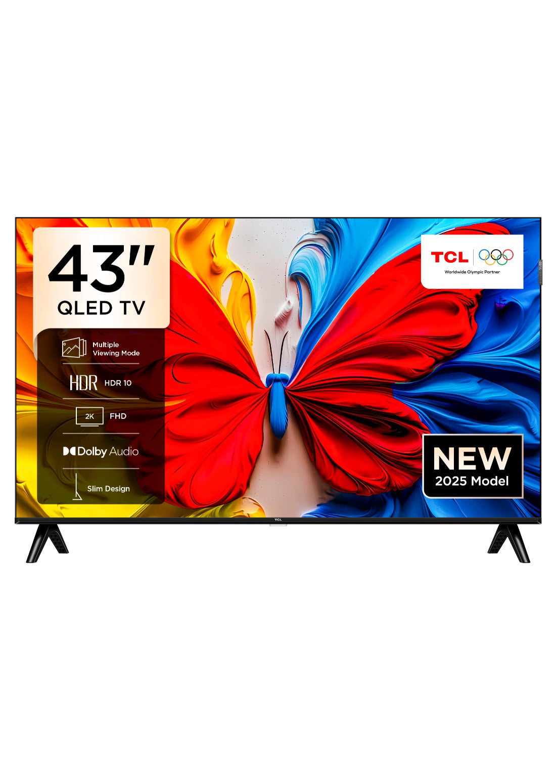43 Inch Smart TV QLED HDR 10 Google TV,…
