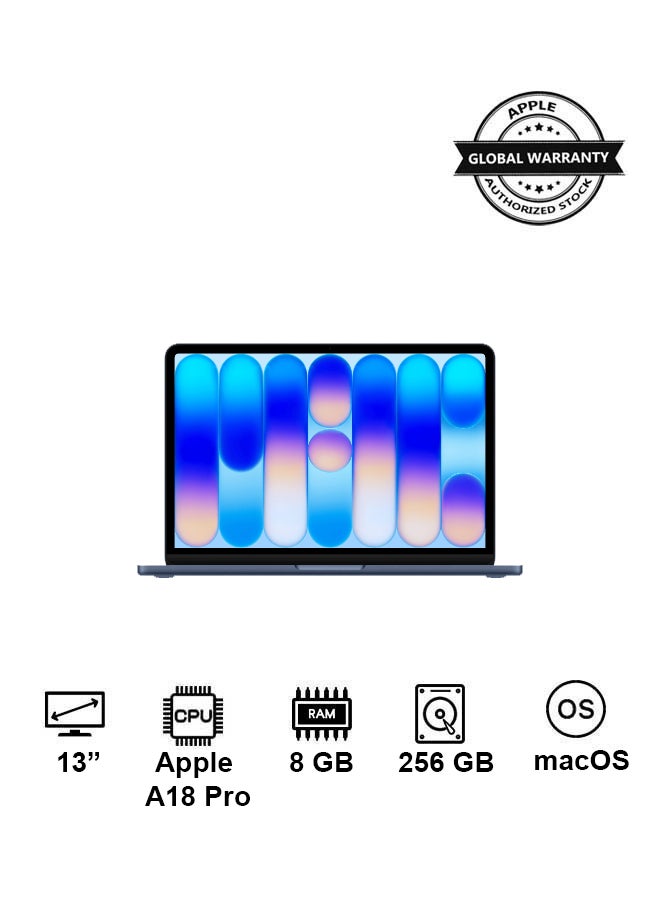 Compare MacBook Neo | 13Inch Display | A18 Pro, 6core CPU, 5core GPU, 16core Neural Engine Processor | 8GB RAM | 256GB SSD| English And Arabic Keyboard | Indigo at KSA Price