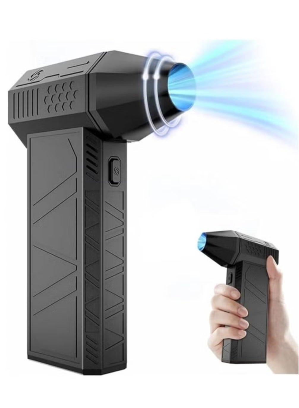 Compare Mini Turbo Jet Fan 130,000RPM 52ms – Powerful 3000mAh Wireless Portable Handheld Fan for Cleaning, Camping, Outdoor Use, HighSpeed Airflow, Compact Design at KSA Price