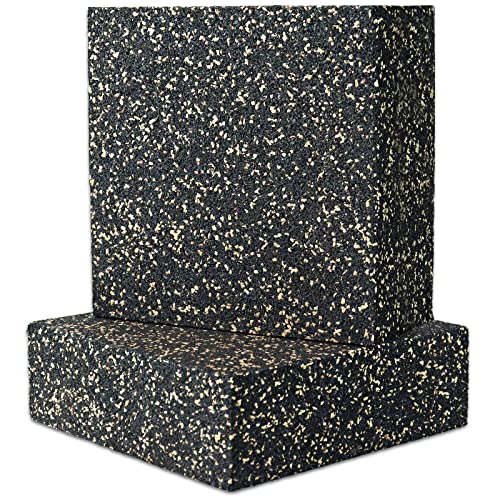 Compare BXI Subwoofer Isolation Pad 2 Pcs 6 X 6 X 2 Inches Bass Reduction Floorstanding Speakers Mat Riser Thick Large Rubber Cork Anti Vibration Pads for Heavy Machine Equipment Studio Monitor Stands at KSA Price