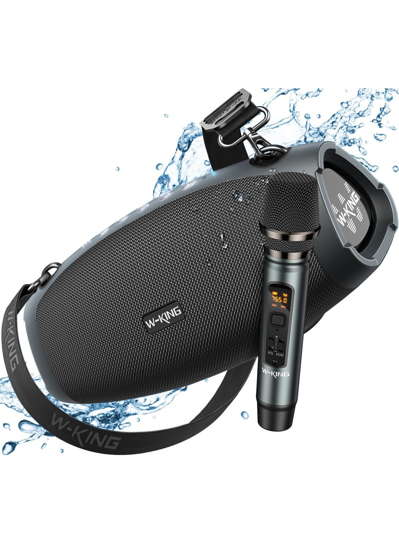 Compare WKING Portable Loud Bluetooth Speakers with Wireless Microphone, 120W Peak 70W Outdoor Speaker Bluetooth Wireless Waterproof, Triple Passive RadiatorsDeep BassHifiDSPTFAUXEQOpener at KSA Price