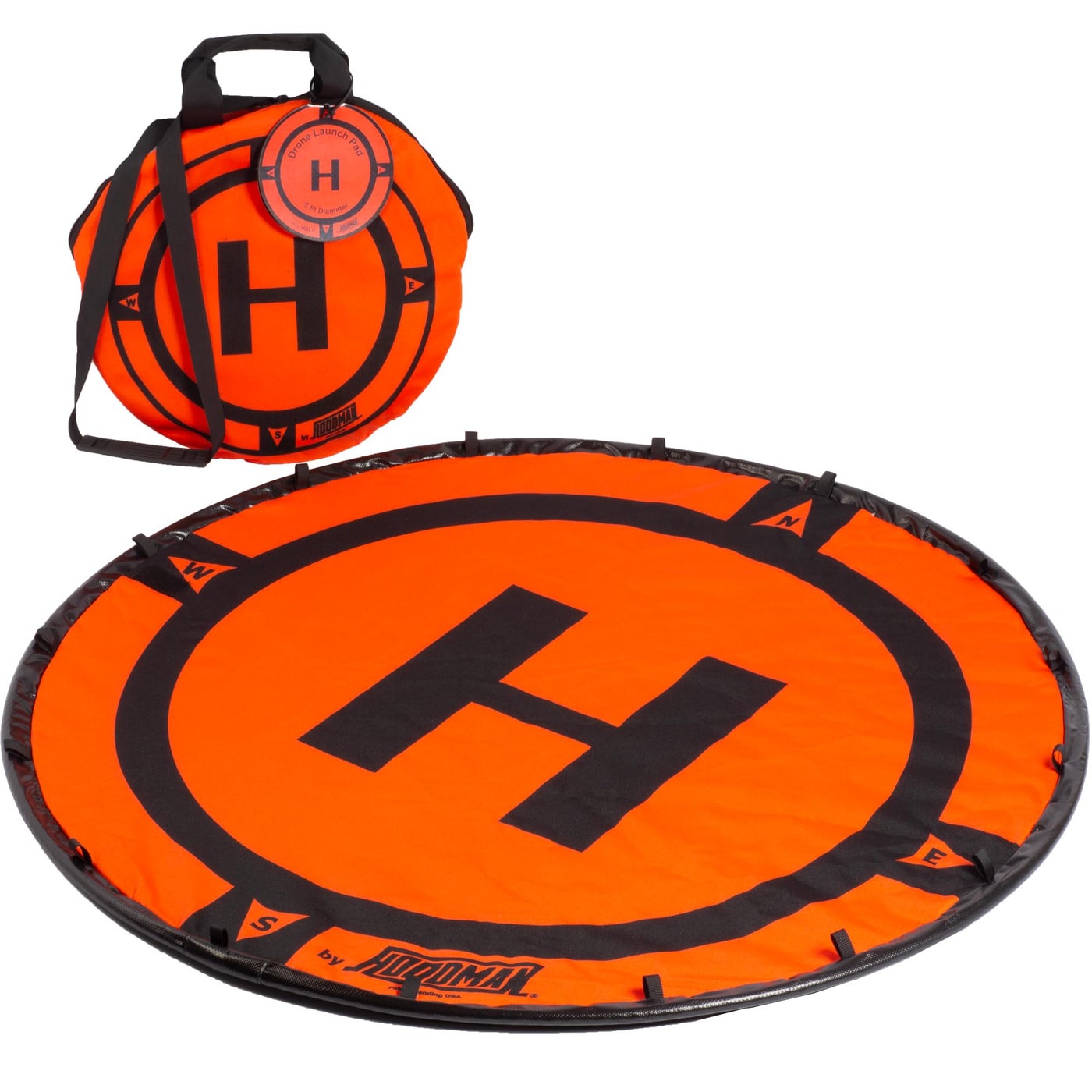 Compare Hoodman 5 Foot Weighted UAV Drone Landing Pad fits Inspire 3 Inspire 2 Inspire 1 No Stakes Required collapses to 13 of deployed size at KSA Price