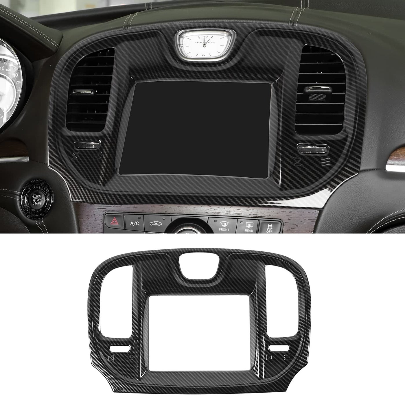 Compare Voodonala Center Console Dashboard Navigation Panel Cover for Chrysler 300300C 20152022 Interior Decoration Accessories at KSA Price