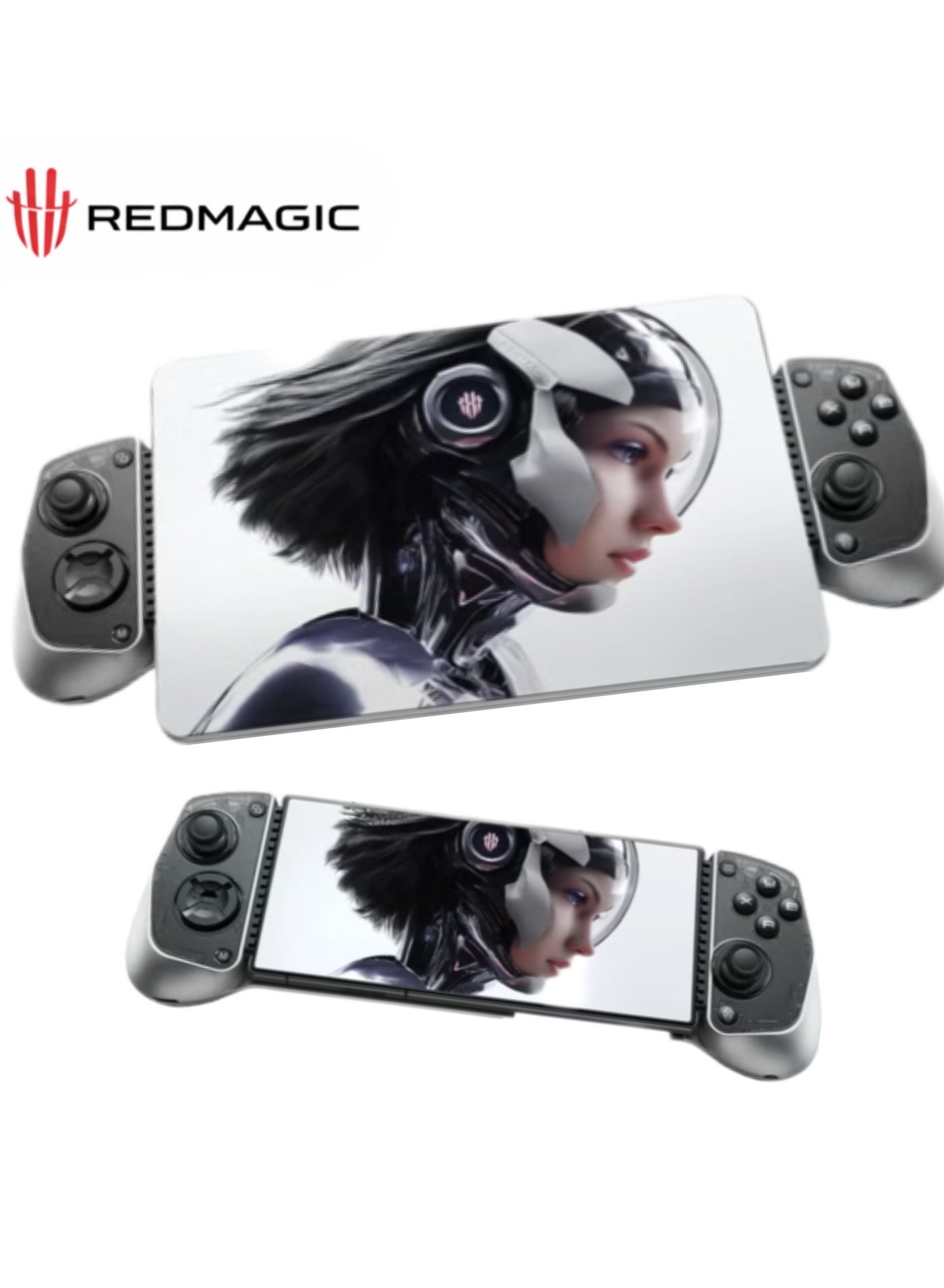 Compare Shadow Blade Gamepad 3 by REDMAGIC– AntiSlip Comfort Grip, RGB Lighting, 6Axis Gyroscope, Linear Motor, 2 Programmable Shoulder Buttons, HighPrecision Hall Joysticks, Bluetooth 5.3, 840mAh Battery, MultiPlatform Compatibility Android  iOS  PC at KSA Price
