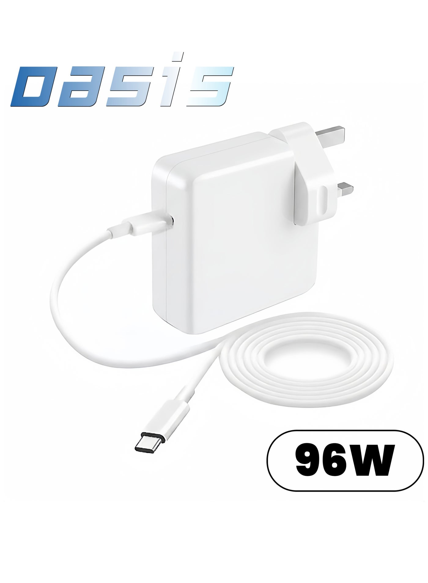 Compare 96W USBC Power Adapter with TypeC 2m Cable, Fast Charger for MacBook ProAir, Laptops, iPhone 1516, iPad & Android at KSA Price