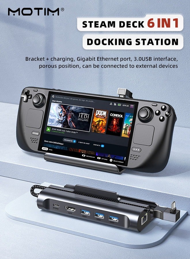 6-IN-1 Docking Station for Steam Deck&ROG, 100W…