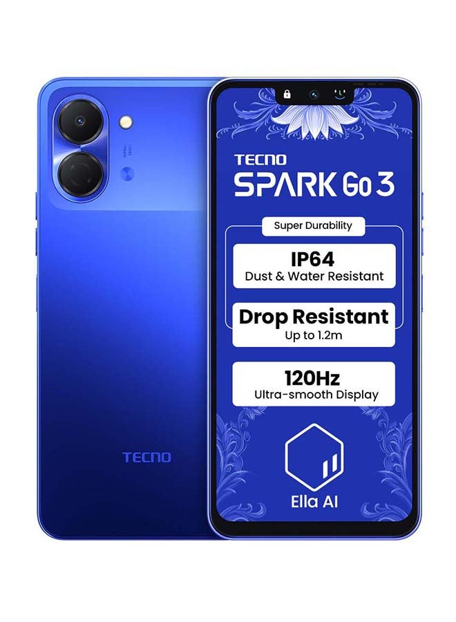 Spark Go 3 4G 64GB 4GB RAM Galaxy Blue…