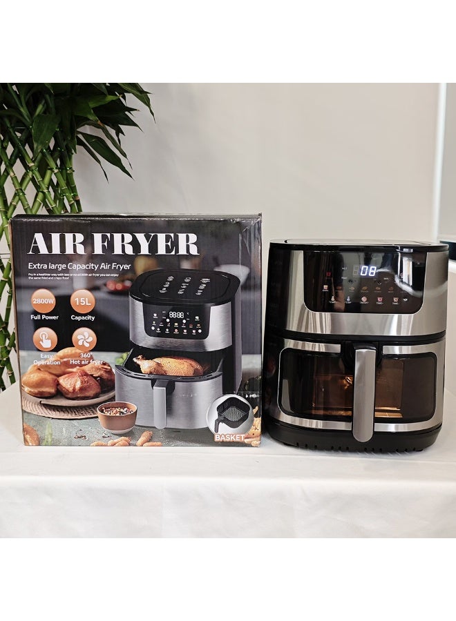 15L Extra Large Air Fryer With Touch Screen…