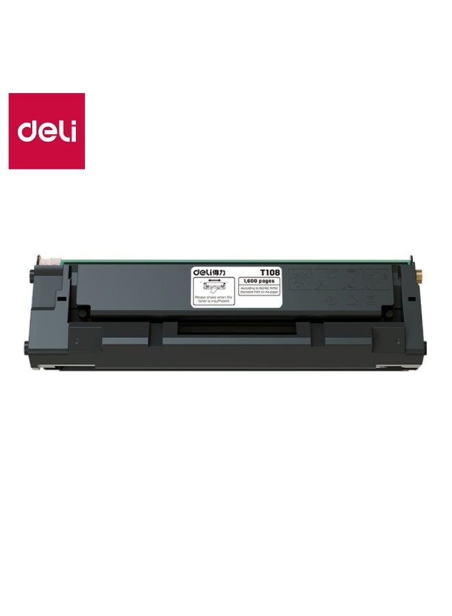 Compare T108 Laser Printer Toner Cartridge Compatible with P1820W & M1820W 1600 Pages High Yield Black Toner Smooth Clear Printing Premium Drum Core Sharp Text Office & Home Printer Replacement Cartridge Color Carton Packing at KSA Price