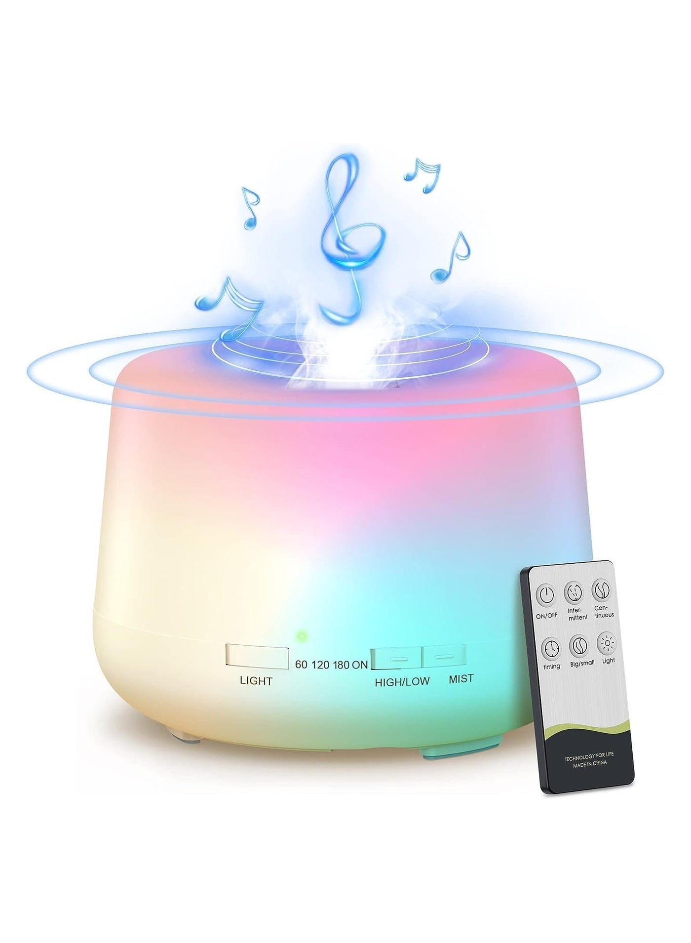 Humidifier Oil Fragrance Diffuser Bluetooth Speaker…