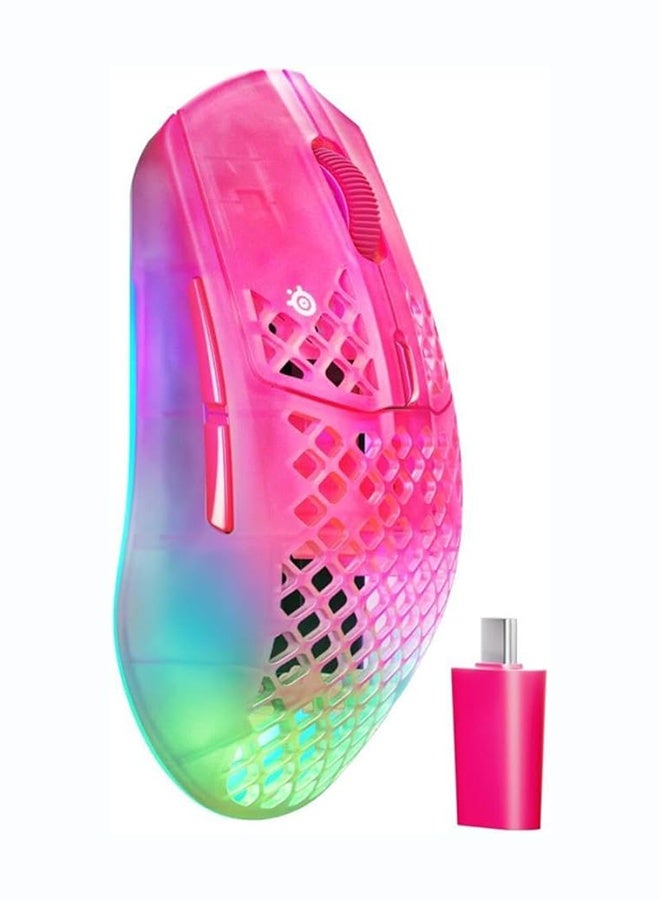 Compare Aerox 3 Wireless Gen 2  SuperLight 68g Gaming Mouse, 4K Polling, 26K DPI Optical Sensor, 200 Hour Battery, IP54 Water Resistant, 80m Click Durability, RGB, 100% PTFE Feet  Magenta I 62715 at KSA Price