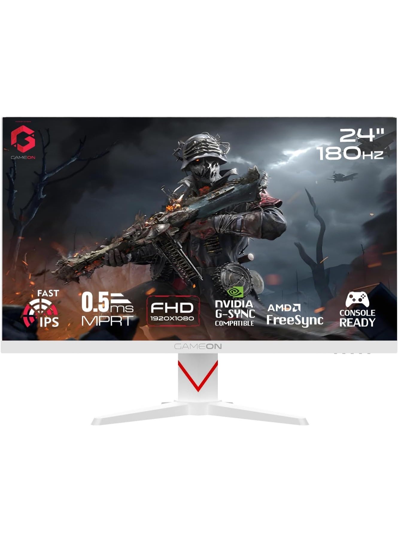 24 Inch FHD Gaming Monitor 1920x1080 Fast IPS…