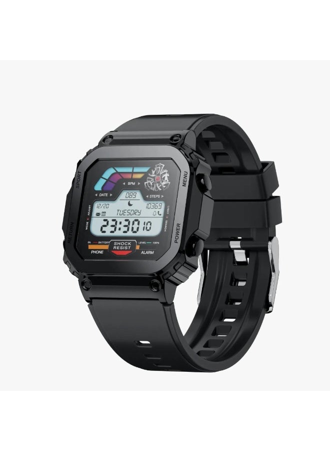 Compare Porodo Nomad Smart Watch 1.54” TFT Display, Health Tracker, IP67 Water Resistant, 5Day Battery at KSA Price