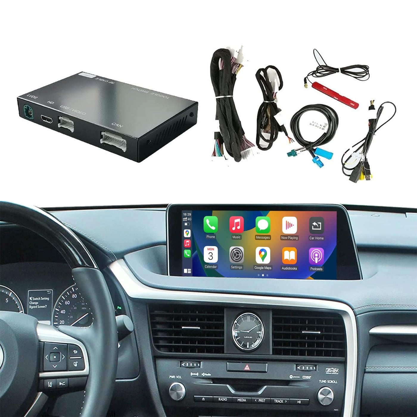 Wireless Carplay Retrofit Kit Decoder Compatible…