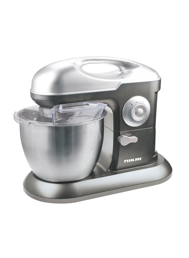 Compare Kitchen Machine With Stainless Steel Bowl And Mixer BeaterEgg WhiskMixing Bowl 6.5 L 1000 W NSM650A Grey at KSA Price