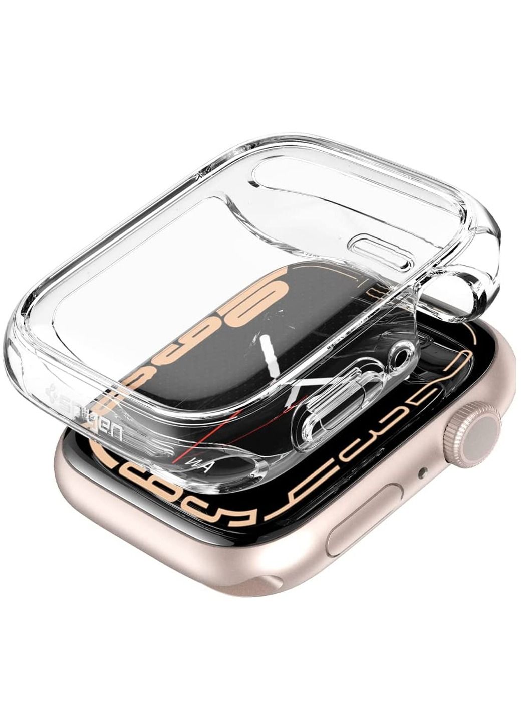 Compare Ultra Hybrid Apple Watch Series 8  7 45mm Case with Screen Protector  Crystal Clear at KSA Price